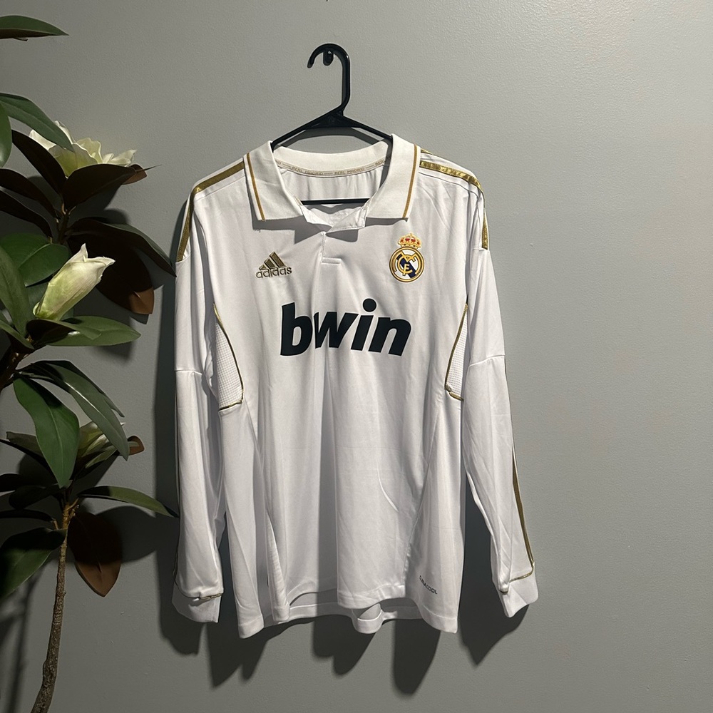 2011 Real Madrid Ronaldo White Home Kit Long Sleeve